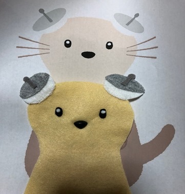 わた詰め前の顔