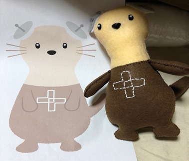 デザイン画と自立しないテレット